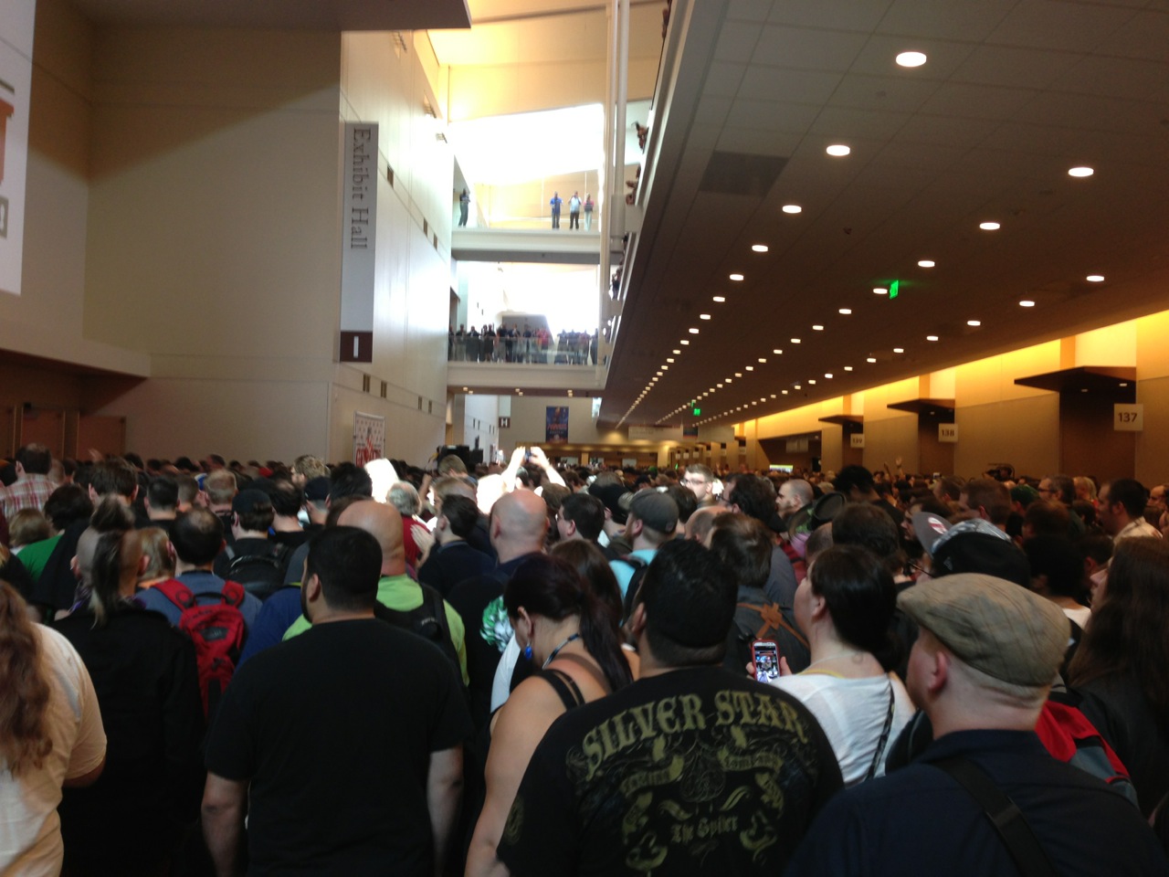 Sea of people just before the Exhibit Hall opened!