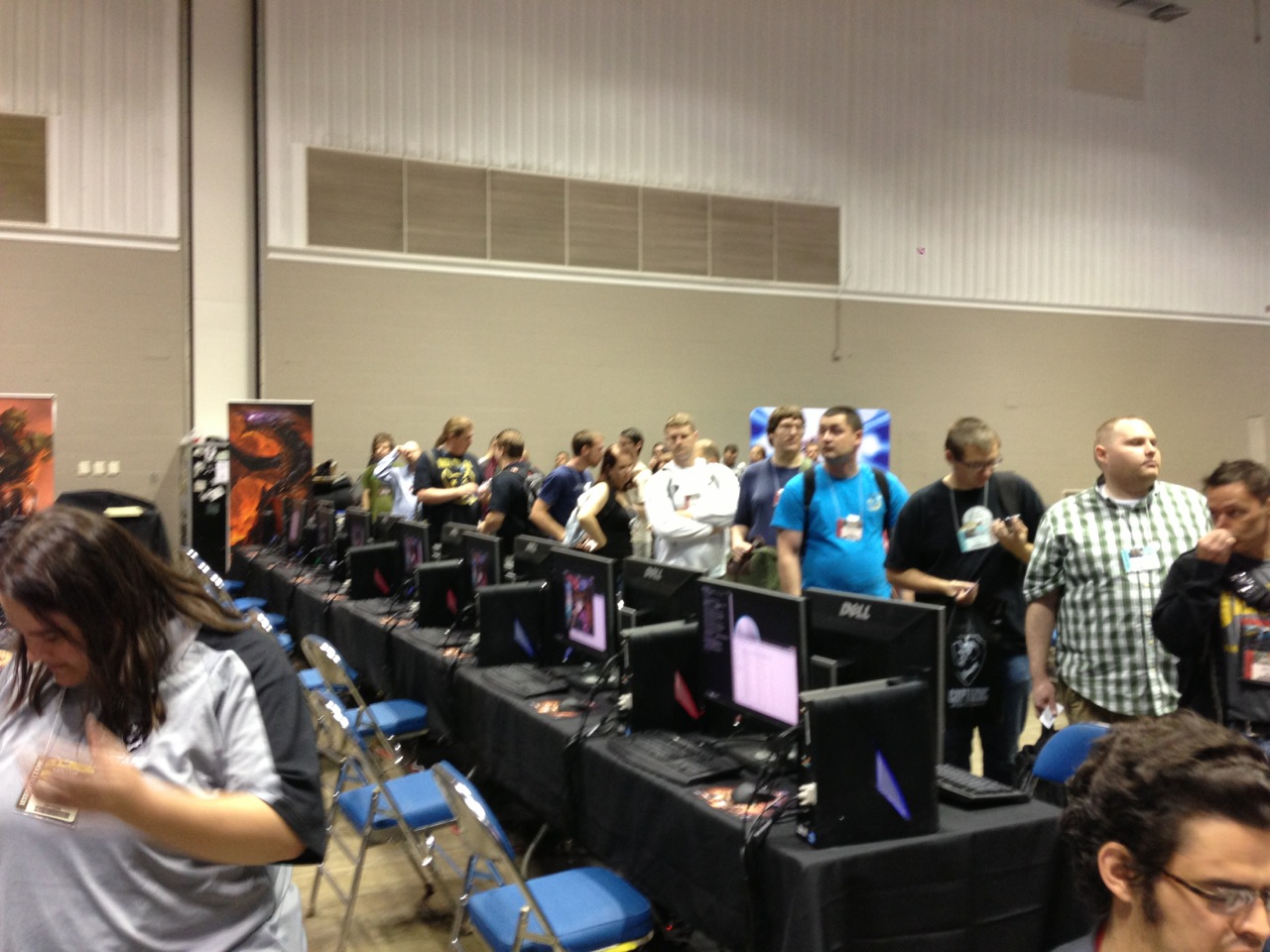 League play just about to begin...