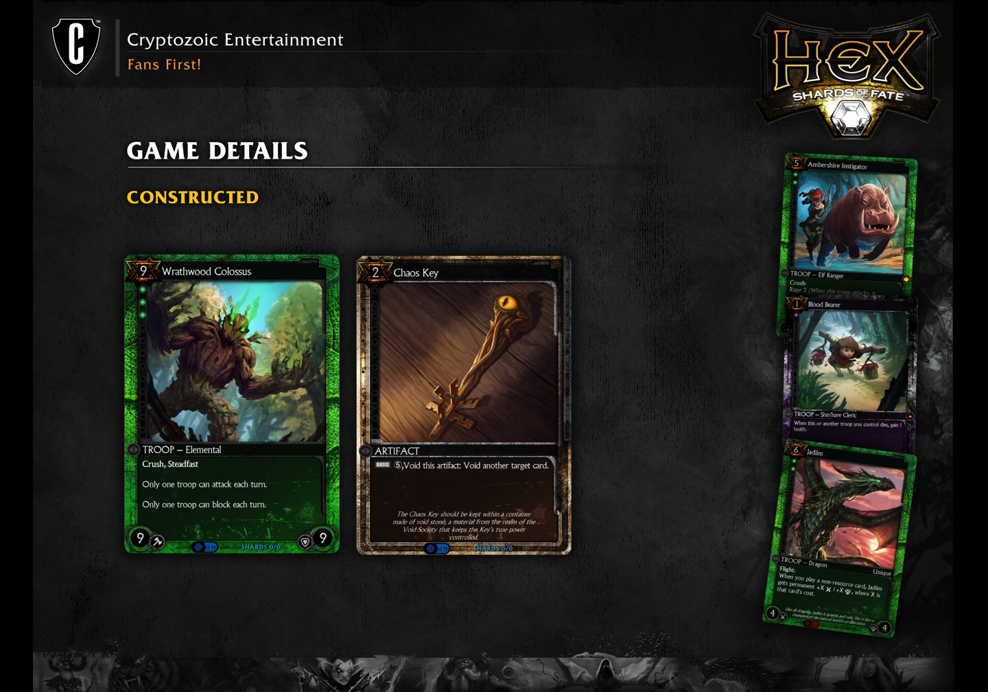 hex shards of fate equipment hex shards of fate equipment
